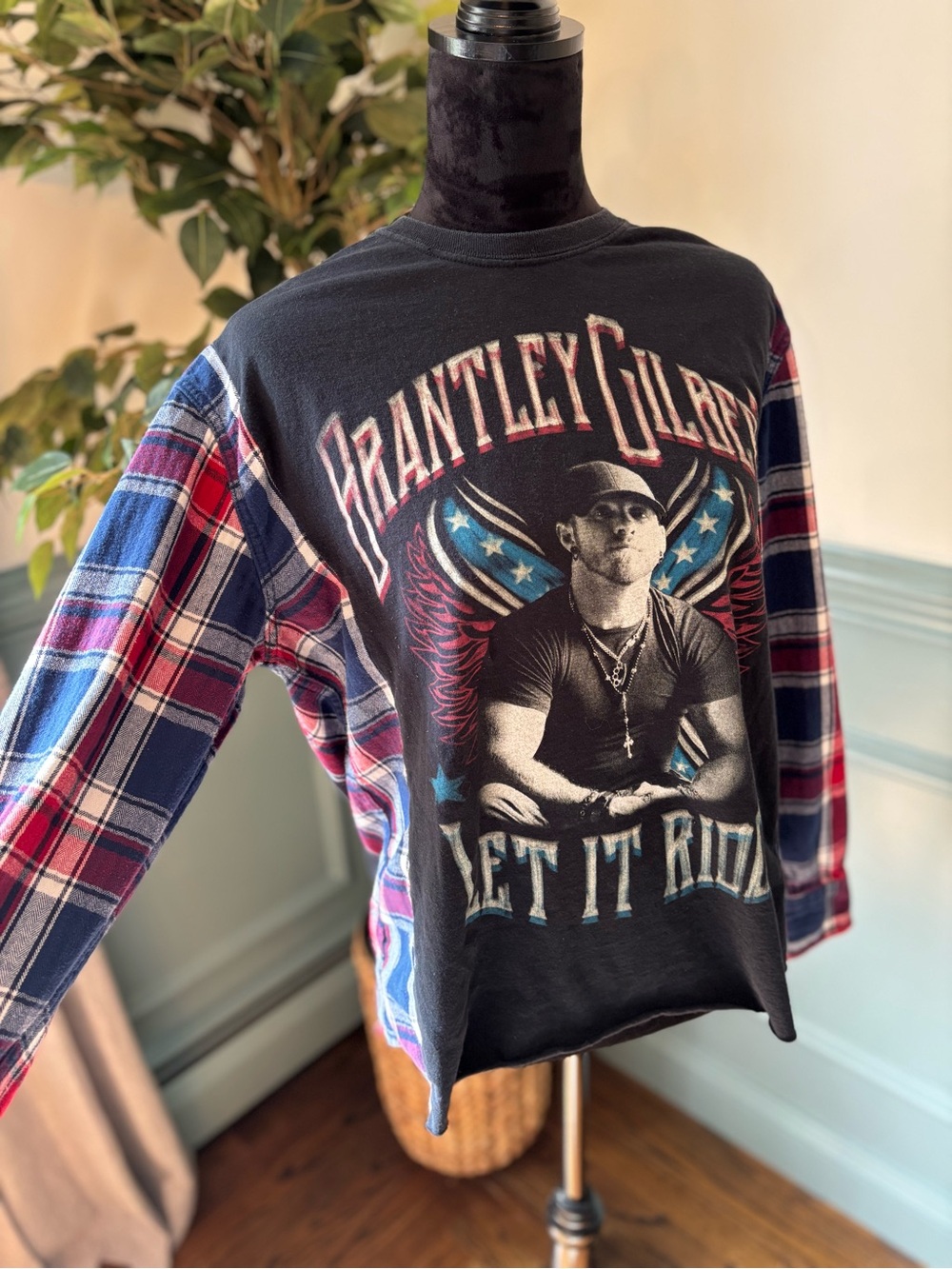 Upcycled Brantley Gilbert shirt